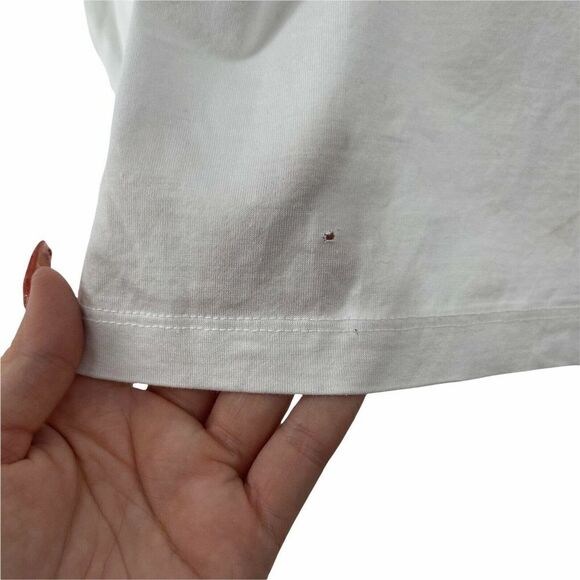 G Fore Golf Polo Mens XL Solid White Short Sleeve 100% Cotton G/Fore Lightweight - Picture 5 of 7